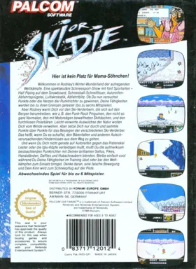 Ski or Die (USA) (Beta) box cover back